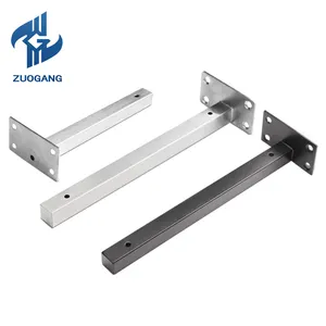 Zuogang-mesa plegable personalizada, soporte de Metal para estante de madera, soporte de conector de madera