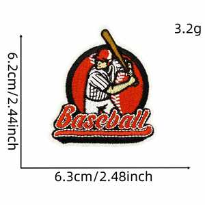 Parches Bordados Termoadhesivos de Béisbol para Deportes - Product Image 6