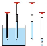 Sampler líquido de acero inoxidable, máquina de prueba de tierra, muestreo de aceite