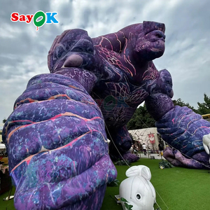 Sayok Personnage de dessin animé gonflable à conception libre, publicité géante gonflable King Kong, <span class=keywords><strong>grand</strong></span> gorille à louer - Product Image 2