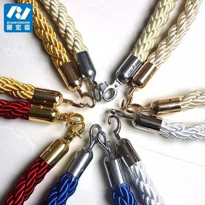 Vendita calda corda di velluto viola per appendere in metallo coda di controllo della folla accessori barriera - Product Image 1