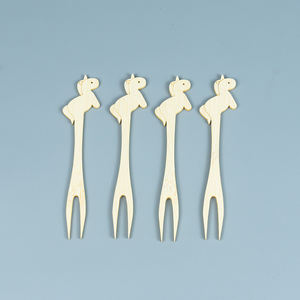 Palillos Desechables <span class=keywords><strong>de</strong></span> Bambú con Diseño <span class=keywords><strong>de</strong></span> Animales para Niños, para <span class=keywords><strong>Piña</strong></span> y Otras Frutas - Product Image 1