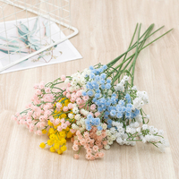 Bouquet de Fleurs Séchées Gypsophile D11 en Gros, Fausse Fleur pour Décoration de Mariage, Fleur Artificielle Étoile en Colle Souple, Fournisseur