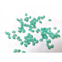 Lot de cabochons ovales en amazonite naturelle, pierres précieuses brutes, 20-45mm, couleur verte, effet de jeu de couleurs, certifiées par un tiers, pour la fabrication de bijoux, 100g