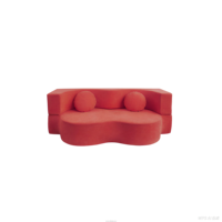 Canapé-lit double compressible pour salon, appartement, hôtel, capitonné, inclinable, en éponge, pliable