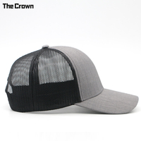 Gorra Trucker de 6 Paneles con Logotipo Personalizado, 100% Algodón Twill, Estilo Casual de Negocios, Venta al Por Mayor, con Cierre a Presión de Una Fila, Fabricante