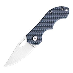 Cuchillo pequeño de acero D2, cuchillo plegable de acero inoxidable, clip de transporte portátil, mango totalmente de acero, hoja plegable, portátil - Product Image 3