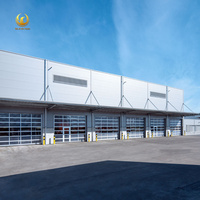 Almacén de Estructura de Acero Prefabricado con Claraboya Opcional y Preparado para Paneles Solares, Taller Metálico, Edificio de Logística y Distribución