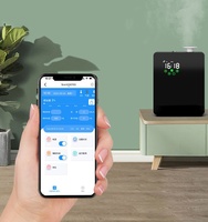 Diffuseur d'arômes portable grande capacité avec éclairage LED, construction métallique écologique, télécommande, humidification et minuterie, fonctionnant sur batterie