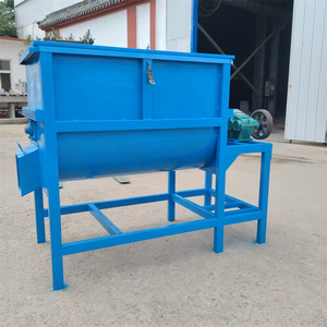 Mélangeur horizontal de poudre sèche de grande capacité avec moteur électrique et plaques en acier, machine de traitement des aliments à haute productivité - Product Image 1