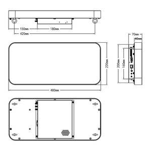 Lector de puerta de montaje superior <span class=keywords><strong>RFID</strong></span> <span class=keywords><strong>UHF</strong></span>: dispositivo de control de acceso antirrobo multiindustria para tiendas minoristas y almacenes logísticos - Product Image 4