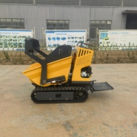 Allrad-Minilader Raupentransporter Benzinbetriebener Hydraulischer Selbstentladender Dumper 1 Jahr Garantie Hoher Drehmoment für Obstgärten