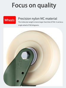 <span class=keywords><strong>6</strong></span> Zoll drehbar fest drehbar weiß verriegelt MC Nylon Industrial 150 Mm Lenkräder - Product Image 2