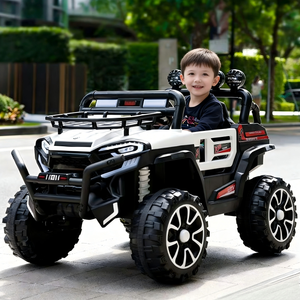 Coche de Juguete de Plástico Azul en Oferta para Niños, Juguete Montable con Control Remoto y Batería, con Ruedas Eléctricas de Alta Calidad - Product Image 1