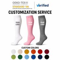 Chaussettes d'équitation à compression personnalisées, absorbant la transpiration, hauteur genou, haute performance, pour homme et femme, entraînement
