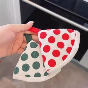 Tam Giác Phim Hoạt Hình Dễ Thương Nồi Chủ Sở Hữu Lò Nướng Nhà Bếp Găng Tay Mũ Chịu Nhiệt Dot Hat Nồi Chống Scalding Và Lò Găng Tay Găng Tay Cho Xử Lý - Product Image 3