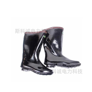 Bottes en caoutchouc isolées haute tension 20kv 35kv, chaussures de sécurité antidérapantes pour électriciens, travaux électriques - Product Image 3