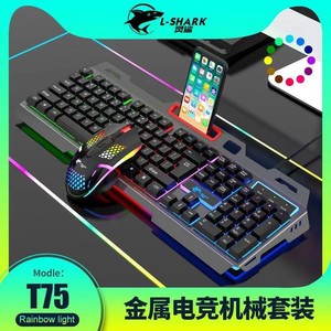 Combo de Teclado y Ratón Mecánico Lingsha T750, Set de Juego con Cable para Computadora de Escritorio y Portátil - Product Image 5
