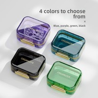 Boîte de rangement portable en plastique transparent pour appareil dentaire, aligneur et protège-dents
