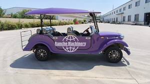 Elegante Carro de Golf Clásico Vintage - Vehículo Eléctrico de Alta Gama para Turismo en Resorts y Zonas Comerciales - Product Image 4