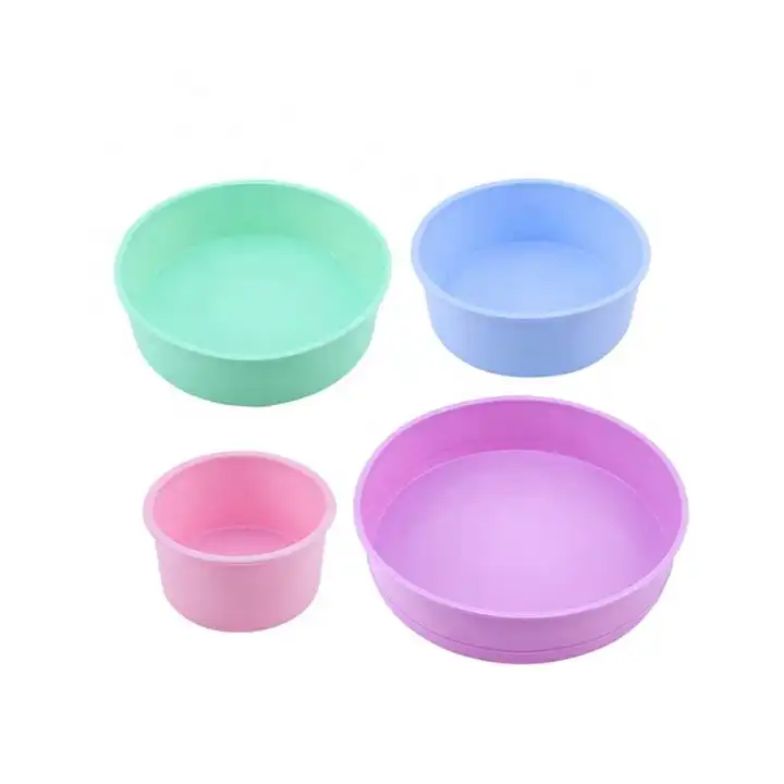 Round Silicone Cake Mold 4 6 8 10 Inches Silicone Mold Baking Pans