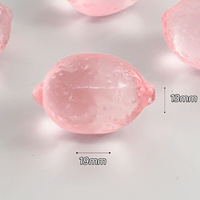 Accessoires de bijoux et de jeu 3D en forme de citron, pendentifs faits main DIY, assortis aux accessoires pour cheveux