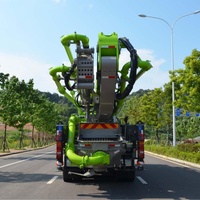 Camion pompe à béton diesel Zoomlion Shandeka de 52 mètres, débit de 180 m³/h, moteur inclus, entièrement hydraulique