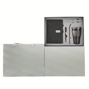 Business Annual Meeting Gift Box Set Event a 5 Notebook with Coffee Glass <b>USB</b> Flash <b>Drive</b> Personalized Logo New Luxury Gift Set - Product Image 1