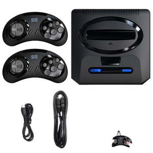 คอนโซลเกมทีวีไร้สายสำหรับ Genesis & MD Game Stick 2.4GHz 4K รองรับเกมมากกว่า 1000 เกม รองรับผู้เล่นหลายคน - Product Image 1