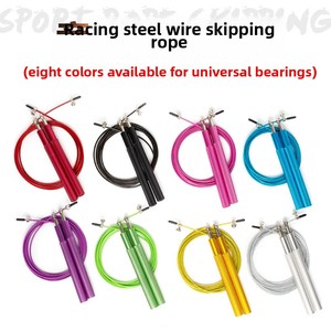 Corde à sauter de haute qualité avec roulement de 3 m, longueur réglable, poignée en aluminium et câble en acier pour le saut à la corde - Prix promotionnel - Product Image 3