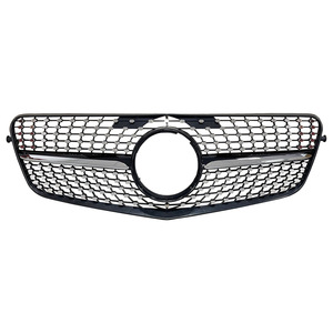 กระจังหน้า Mercedes-Benz E-Class 212 สีดำและสีเงิน ทำจากพลาสติก ABS สำหรับกันชนหน้าและครอบหม้อน้ำ ปี 2009-2013 - Product Image 2