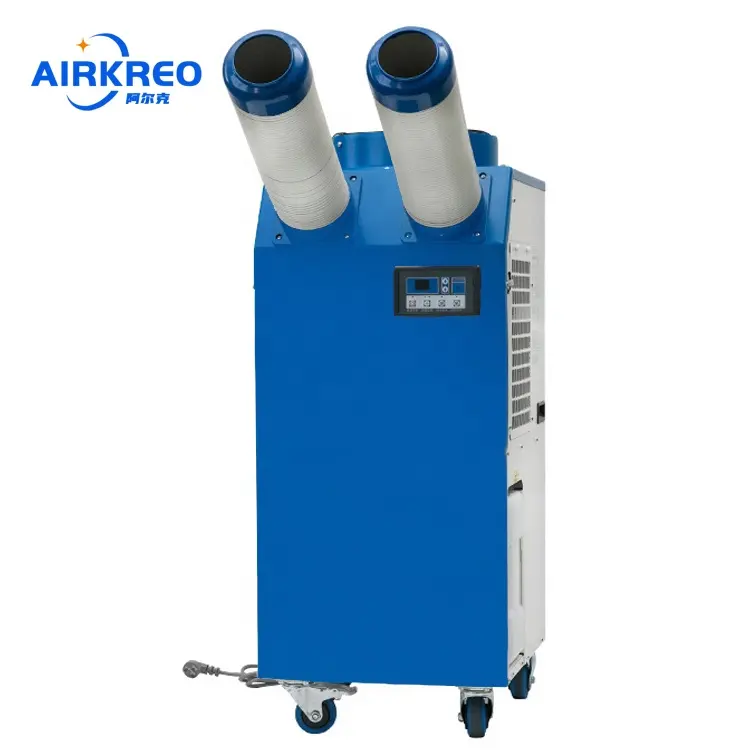 Airkreo refrigerador de ar condicionado portátil, capacidade de resfriamento de mangueira dupla portátil com 12000btu