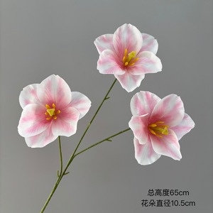 Fleurs artificielles en tulipes Pingping, fleurs en soie imprimées en 3D, décoration de mariage et de maison - Product Image 2