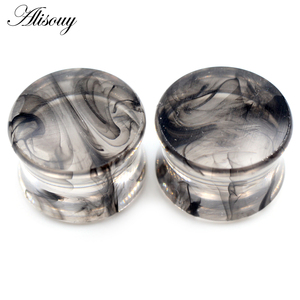 En gros, Tunnels d'<span class=keywords><strong>oreille</strong></span>, Plugs et Dilatateurs en acrylique transparent effet smog, creux et à <span class=keywords><strong>double</strong></span> évasement, Bijoux de piercing corporel - Product Image 5