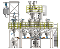 Machine de pesage, de mesure, de dosage, de distribution et de mélange automatique de poudre