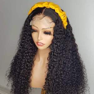Parrucche Lunghe per Donne, Parrucca Frontale in Pizzo HD Senza Colla, Capelli Umani Brasiliani Pre-Pizzicati con Ricci <span class=keywords><strong>Jerry</strong></span> - Product Image 4