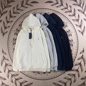 RL Ralph Lauren Cardigan con cappuccio in cotone pesante con stampa animalier, ricamo e <span class=keywords><strong>cerniera</strong></span>, vestibilità ampia, per <span class=keywords><strong>uomo</strong></span> e coppia, Collezione Autunno Inverno - Product Image 1