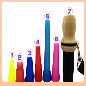 En Stock gran oferta de madera clara Hookah boquilla de silicona collar Hookah Shisha boquilla Personal logotipo personalizable boquilla - Product Image 5