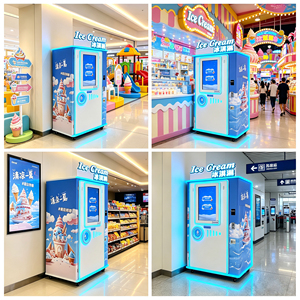 Máquina expendedora de helados comercial con pantalla táctil de 32 pulgadas, Wifi/4G, servicio 24 horas, kiosco de autoservicio para supermercados y grandes centros comerciales - Product Image 6