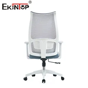 Silla de oficina de tela de malla para visitantes cómoda de fábrica Ekintop, muebles giratorios, sillas de oficina ergonómicas ejecutivas