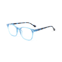 Gafas de lectura con montura óptica cuadrada de acetato transparente, ligeras, duraderas, a la moda, color gris