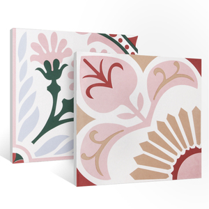 Carreaux métalliques émaillés en marbre céramique faits à la main de Style nordique <span class=keywords><strong>rose</strong></span> 300x300 Carreaux muraux de <span class=keywords><strong>cuisine</strong></span> antidérapants pour balcon toilette - Product Image 1
