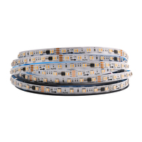 Ruban LED RGBCW RGBWW 3000-6500K 60 LED/m 5-en-1 24V SMD5050 SPI adressable pour projets d'éclairage intérieur et extérieur
