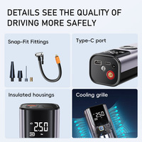 Upgrade Air Pump Tire Inflator Portable Air Compressor for Car 150 PSI Electric Tire Inflation Cordless Tire Pump