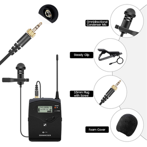 3.5mm khóa vàng Stereo một chiều ngưng <span class=keywords><strong>Mini</strong></span> Clip-on ve áo Lavalier <span class=keywords><strong>Microphone</strong></span> cho D Ji máy phát không dây - Product Image 2