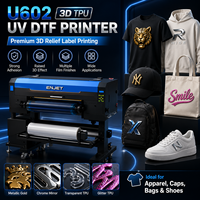 Imprimante DTF UV 24 pouces avec vernis, machine d'impression à effet gaufré 3D
