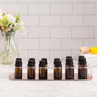 Présentoir moderne à 12 fentes pour les huiles essentielles, support en acrylique, couleur or Rose, pour contenir des bouteilles de 30mL, livraison gratuite