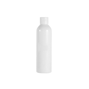 Bouteille ronde blanche de 250 ml avec bouchon à vis et capuchon à clapet pour toner cosmétique, en matériau PET - Product Image 4