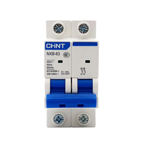 เบรกเกอร์ขนาดเล็ก NXB-63 2P D25 สำหรับติดตั้งบนราง DIN รองรับกระแสกระชากของมอเตอร์ปั๊มแบบ 1 เฟส - Product Image 3
