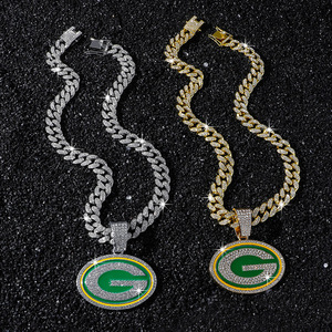 Nuevo Collar con Colgante de Letra G Geométrica Chapada en Oro, Estilo Hiphop, con Características Únicas, Gran Venta 2026, Joyería de Moda para Hombre - Product Image 1
